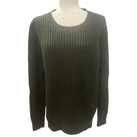 Fate Sweaters - SALE! Fate Dark Green Crewneck Tunic Sweater M